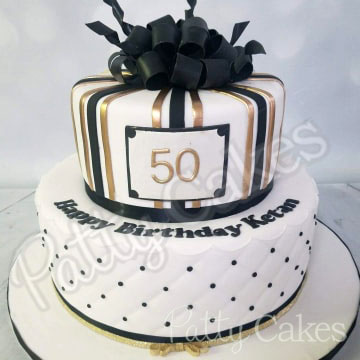 Boy Male 50th Birthday Cake 02