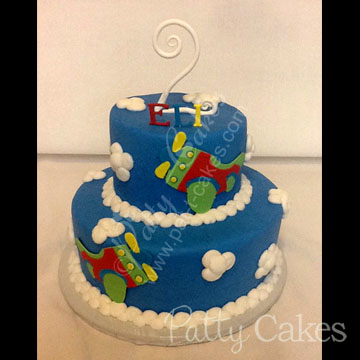 Boy Birthday Cake Airplane 02