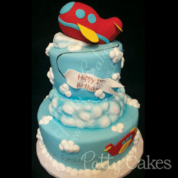 Boy Birthday Cake Airplane 05