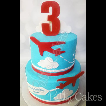 Boy Birthday Cake Airplane 07