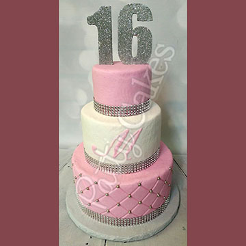 Girl 16th Birthday Cake 01