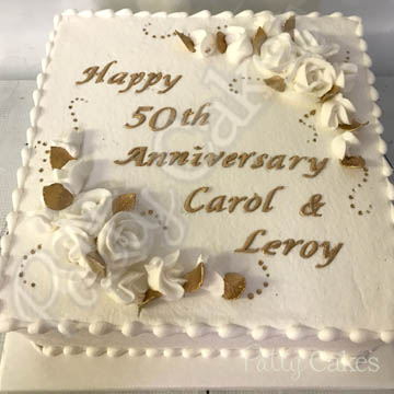 Online Cake Order - White Roses with Greenery #135Bridal – Michael Angelo's