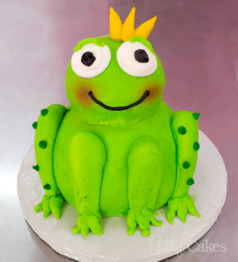 Cottagecore Frog Celebration Cake | Cat Food Cakes