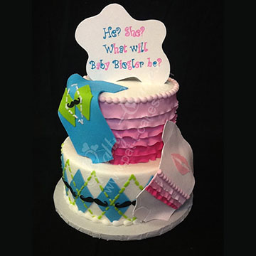 Gender Reveal Cake 01