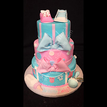 Gender Reveal Cake 05