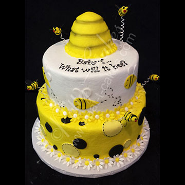 Gender Reveal Cake 07