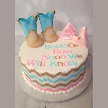 Gender Reveal Cake 09