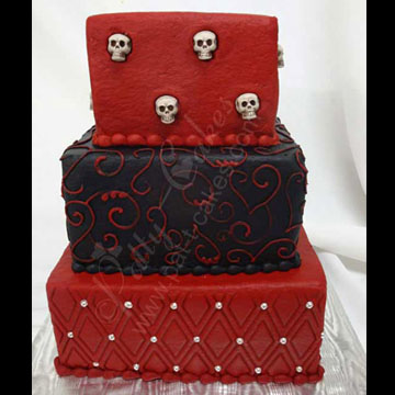 Wedding Cake 031, Halloween Wedding Cake