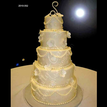Wedding Cake 035, Monochromatic Cake