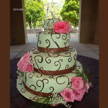 Wedding Cake 038, Swirl Cake