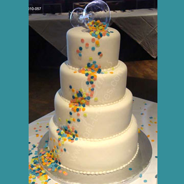 Wedding Cake 040, Confetti Cake