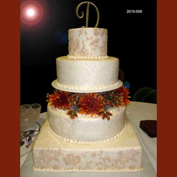 Wedding Cake 042, Fall Cake