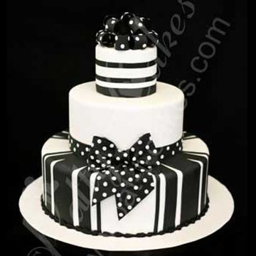 Wedding Cake 053, Stripe Cake