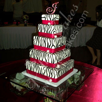 Wedding Cake 054, Zebra Cake