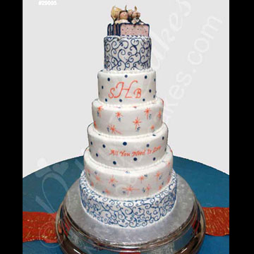 Wedding Cake 055a, Rollercoaster Cake