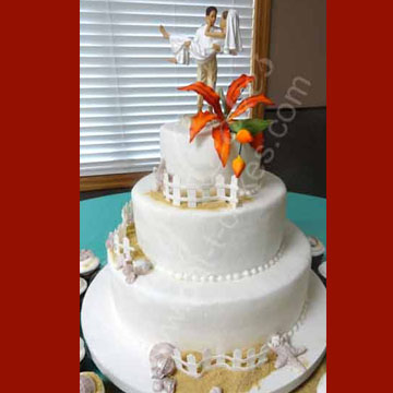 Wedding Cake 058, Seaside Cake
