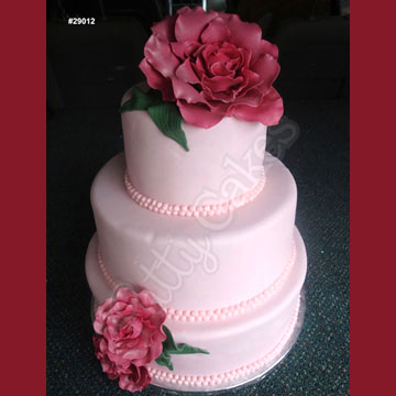Wedding Cake 059, Rose Cake