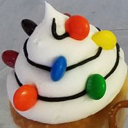 Sample of a decorated cupcake
