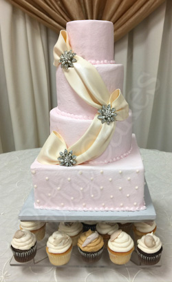Patty Cakes Wedding Cake